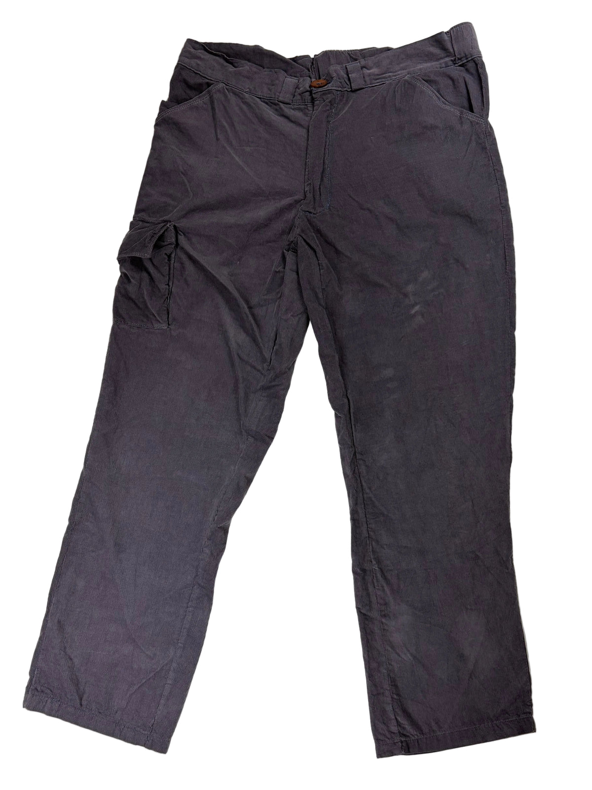 Grey corduroy cargo pants