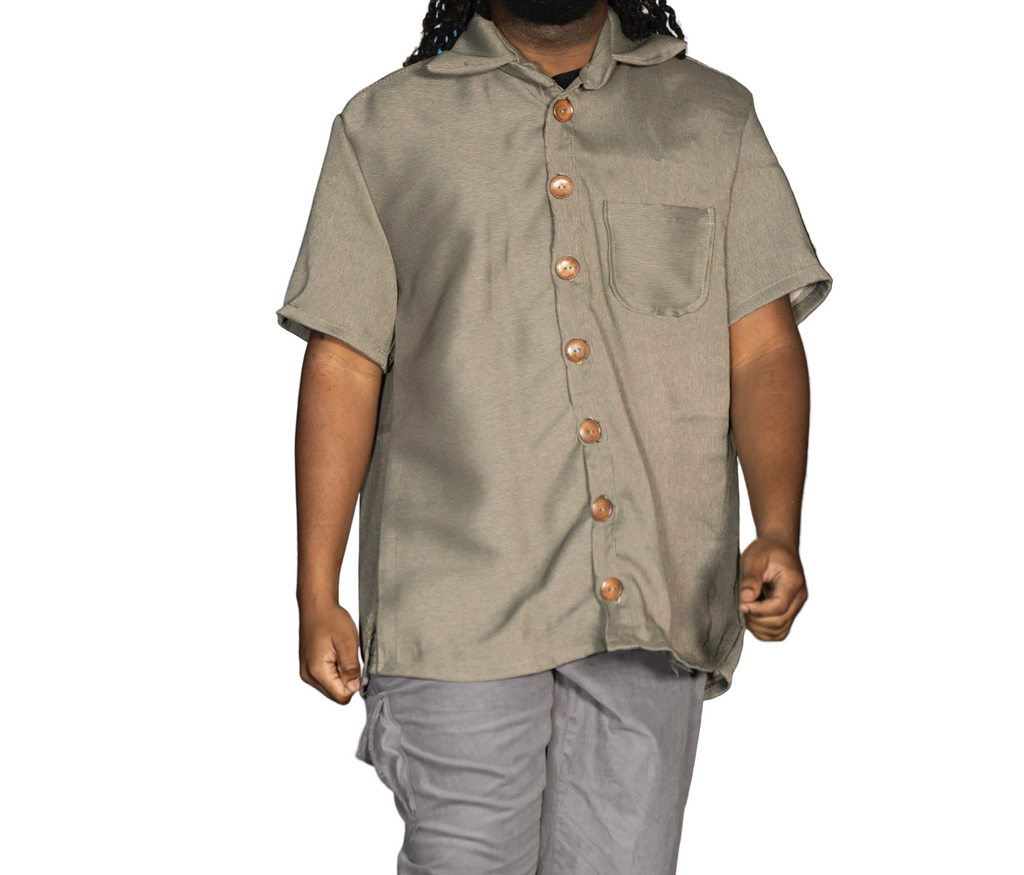 Curtain button down