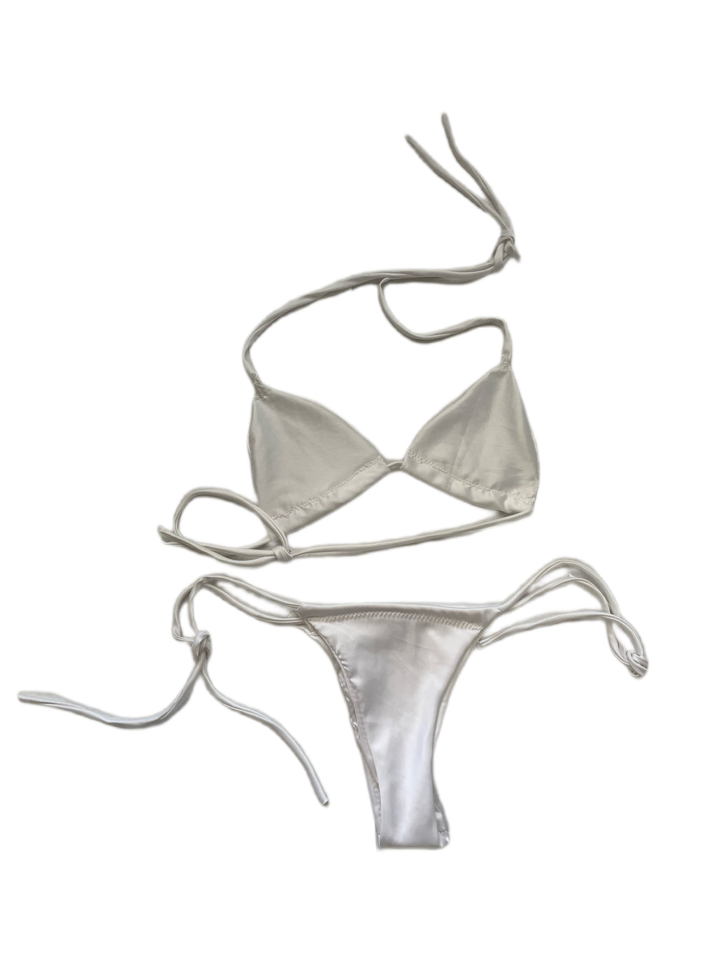 White triangle cutout